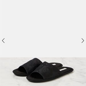 NWT The Row Frances Floral-jacquard Silk Slippers Black